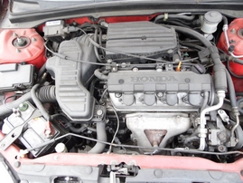 2001 HONDA CIVIC LX RED 2DR 1.7L AT A17572